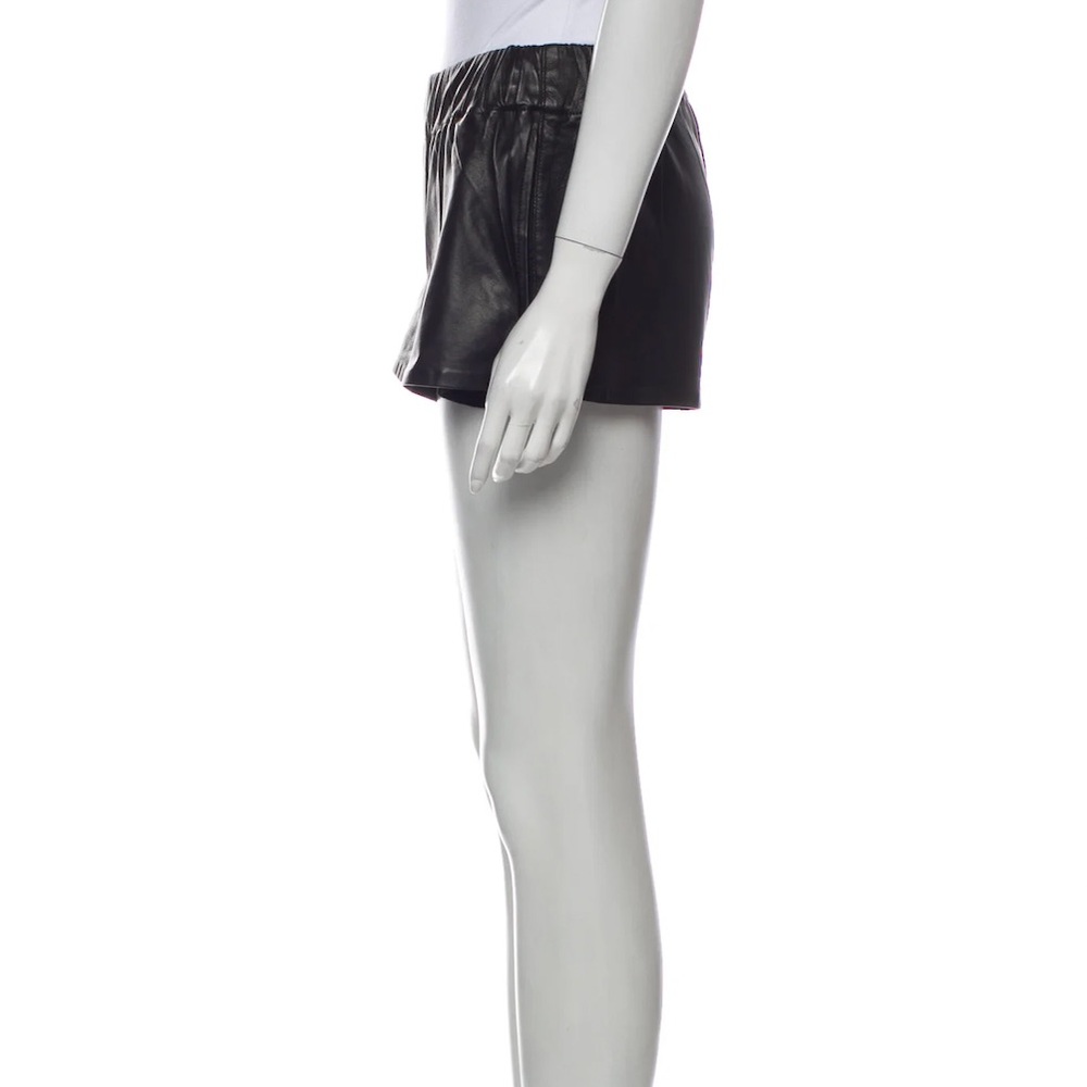 Rag & Bone lamb leather mini shorts